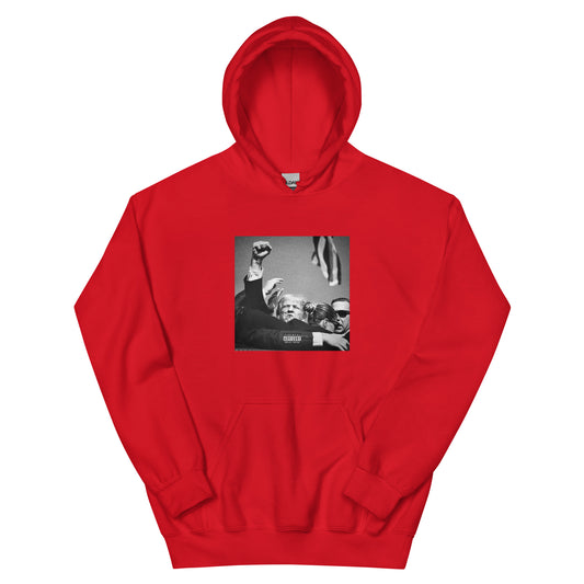 I Stand with Donald Trump Fist Red Hoodie